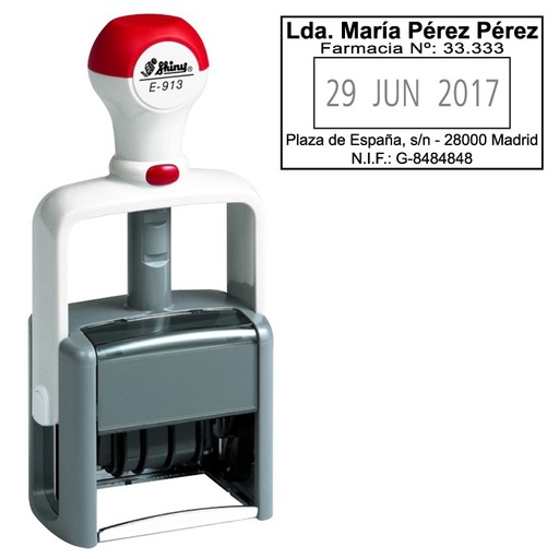 Sello uso rudo 6x4cm